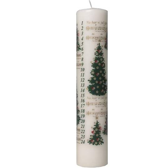Advent Candle Ivory, Xmas Rhymes